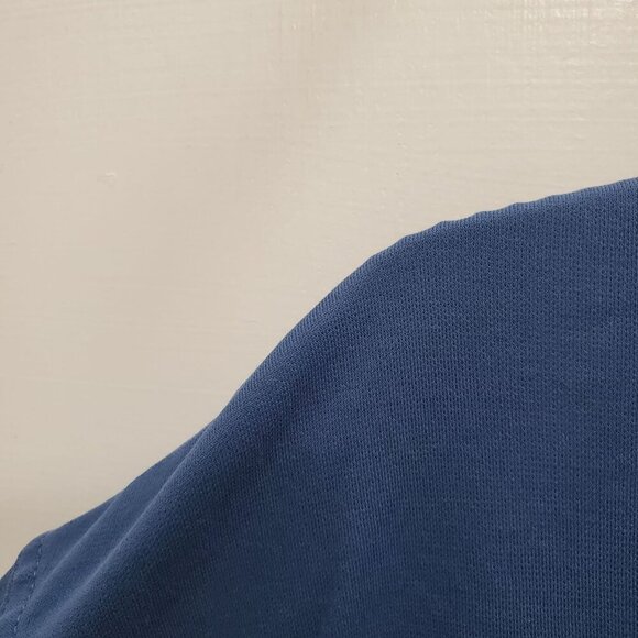 Nike Dri-Fit Men's Blue White Embroidered Swoosh Soft Crew Golf Tee Shirt L - Picture 3 of 7